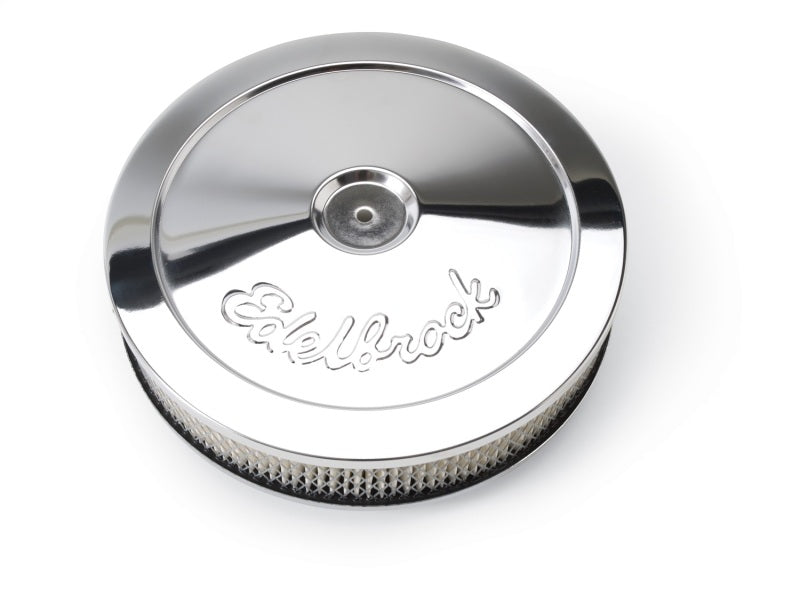 Edelbrock Air Cleaner Pro-Flo Series Round Steel Top Paper Element 10In Dia X 3 5In Chrome - Racecraft Industries