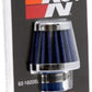 K&N 2in Base OD x .375in Flange ID x 1.75in H Rubber Base Crankcase Vent Filter - Blue - Racecraft Industries