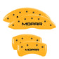 MGP 4 Caliper Covers Engraved Front & Rear MOPAR Yellow finish black ch - Racecraft Industries