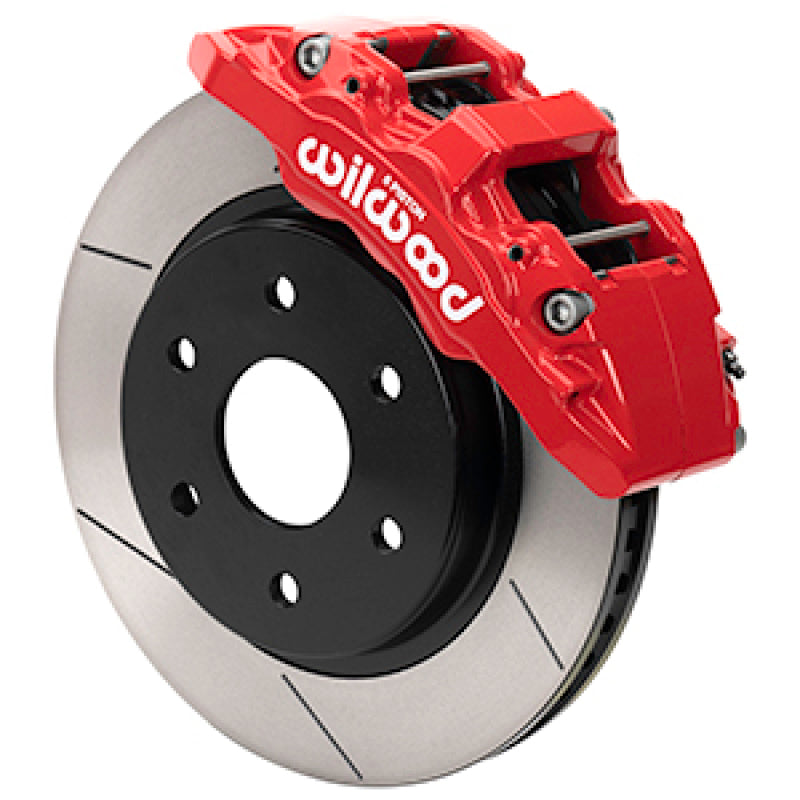 Wilwood 2021 Ford F-150 Raptor Aero6-DM Front Brake Kit - Slotted - Red - Racecraft Industries