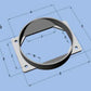 Vibrant MAF Sensor Adapter Plate for Mitsubishi applications use w/ 4.5in Inlet I.D. filters only - Racecraft Industries