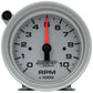 AutoMeter Tachometer Gauge 10K RPM 3 3/4in Pedestal w/Ext. Shift-Light - Silver Dial/Black Case - Racecraft Industries
