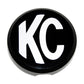 KC HiLiTES 6in. Round Hard Cover for Daylighter/SlimLite/Pro-Sport (Single) - Black w/White KC Logo - Racecraft Industries