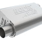 Borla CrateMuffler SBC Hot 350/383 3inch Offset/Offset 14in x 4.35in x 9in Oval Muffler - Racecraft Industries
