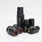 Wheel Mate Muteki HR38 Open End Lug Nuts 12x1.50 Black Chrome / Red Ring - Racecraft Industries