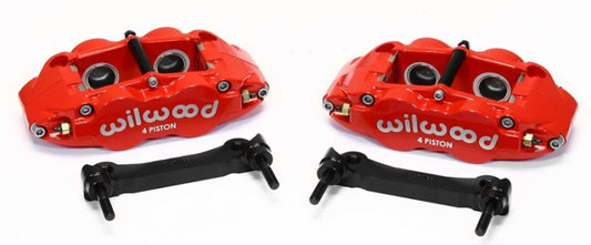 Wilwood Narrow Superlite 4R Rear Caliper & Bracket Kit - Red 97-13 C5/C6 Corvette w/ OEM Rotors - Racecraft Industries