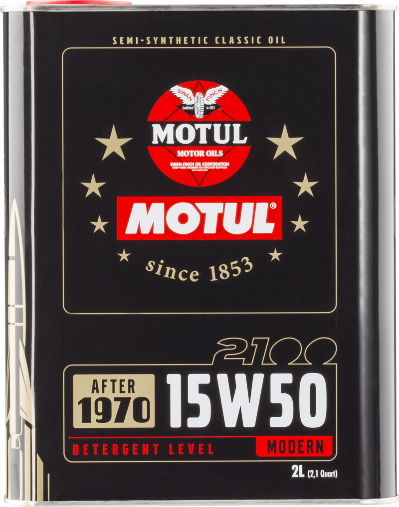 Motul 15W50 Classic 2100 Oil - 10x2L - Racecraft Industries