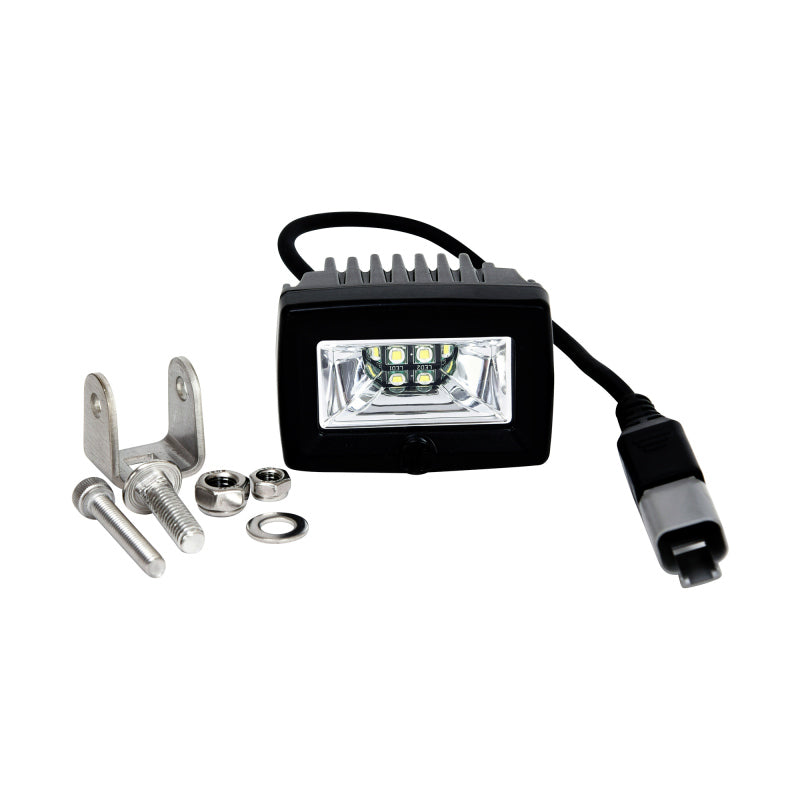 KC HiLiTES C-Series C2 LED 2in. Backup Area Flood Light 20w (Pair Pack System) - Black - Racecraft Industries