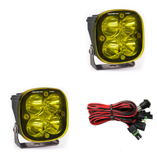 Baja Designs Squadron Pro Series Work/Scene Pattern Pair LED Light Pods - Amber - Racecraft Industries
