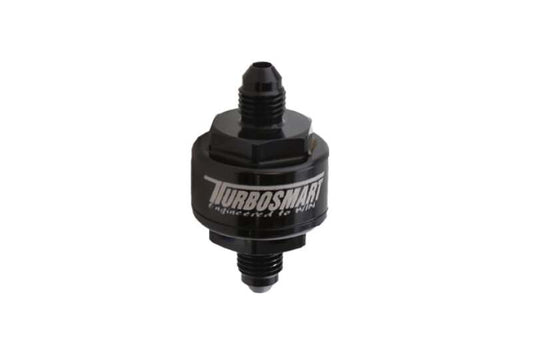 Turbosmart Billet Turbo Oil Feed Filter w/ 44 Micron Pleated Disc AN-3 Male Inlet - Black - Racecraft Industries