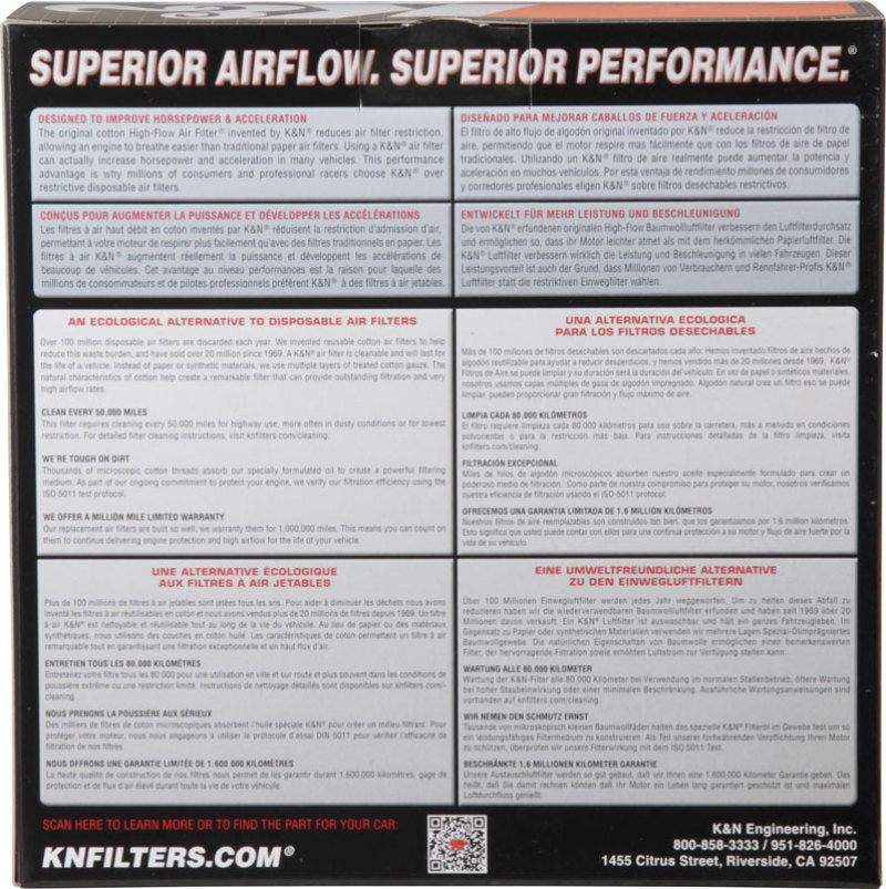 K&N Custom Round Filter 5-1/8in FLG / 9in OD x 4-1/8in HW/VENT - Racecraft Industries