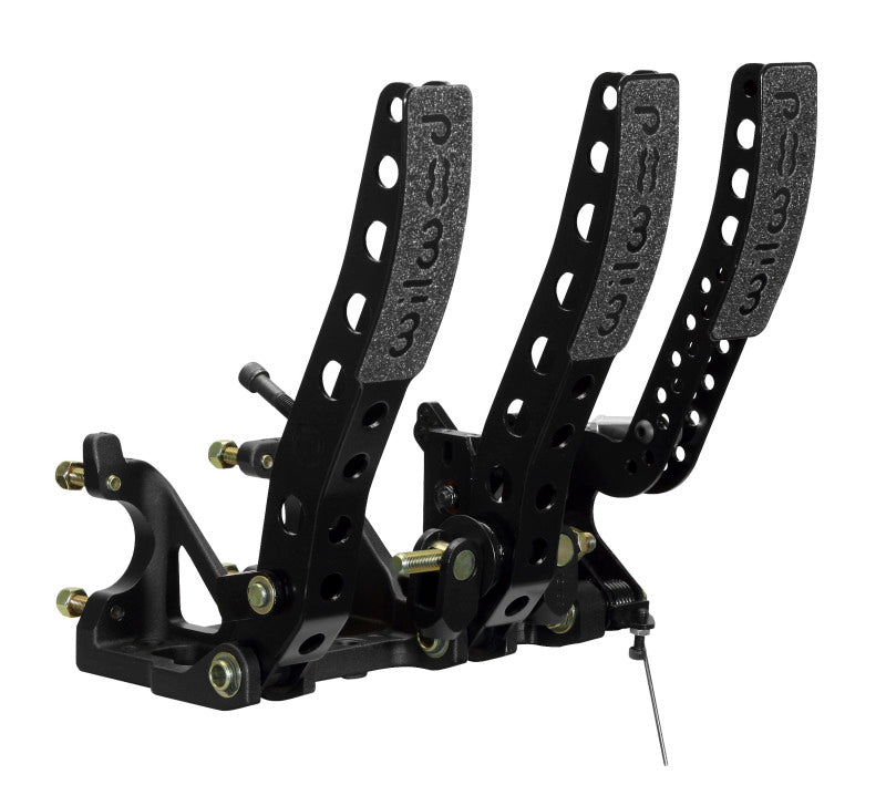 Wilwood Pedal Assembly Floor Mount-Brake Clutch & Throttle w/ Throttle Linkage - Racecraft Industries