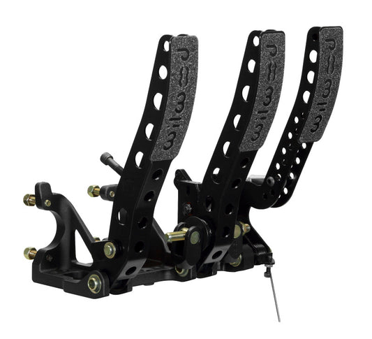 Wilwood Pedal Assembly Floor Mount-Brake Clutch & Throttle w/ Throttle Linkage - Racecraft Industries