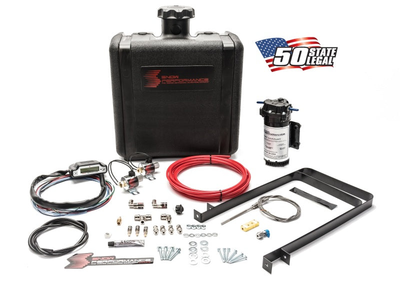 Snow Performance Stg 3 Boost Cooler Water Injection Kit TD (Red Hi-Temp Tubing and Quick Fittings) - Racecraft Industries