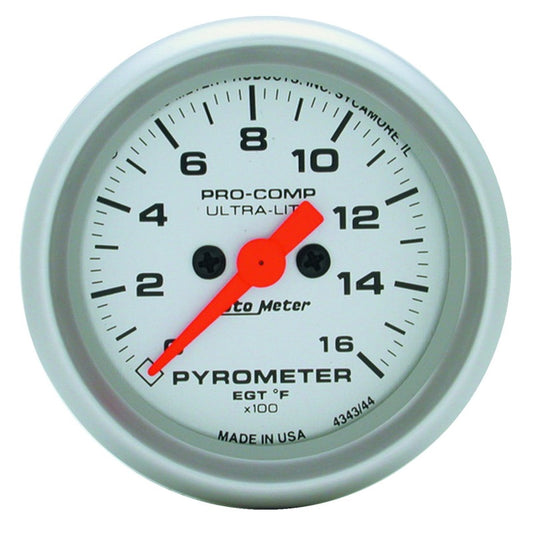 Autometer Ultra-Lite 52mm 0-1600 Deg F Electronic EGT Kit - Racecraft Industries