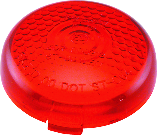 Bikers Choice Replacement Honycomb Red Lens For LED Bullet Turn Signal - Racecraft Industries