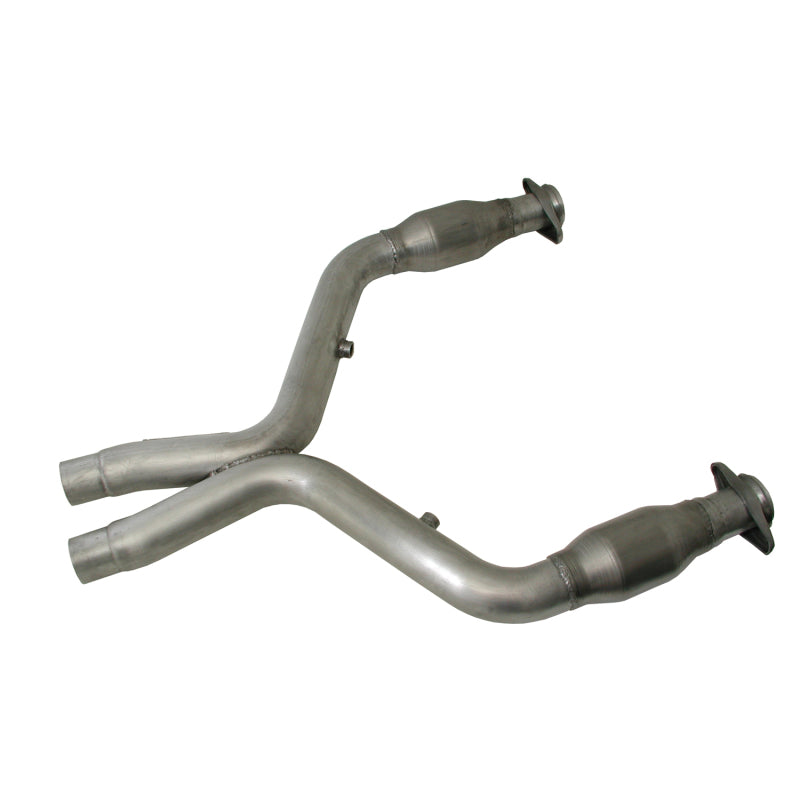 BBK 11-14 Mustang 5.0 Short Mid X Pipe With Catalytic Converters 3.0 For BBK Long Tube Headers - Racecraft Industries