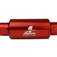 Aeromotive In-Line Filter - AN-10 size - 40 Micron SS Element - Red Anodize Finish - Racecraft Industries