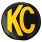 KC HiLiTES 6in. Round Soft Cover (Pair) - Black w/Yellow KC Logo - Racecraft Industries