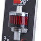 K&N Clamp On Rubber Base Crankcase Vent Filter 0.375in Flange ID x 2in OD x 1.5in Height - Racecraft Industries