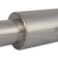 Vibrant Titanium Muffler w/Straight Cut Natural Tip 3in. Inlet / 3in. Outlet - Racecraft Industries