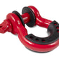 Body Armor 4x4 3/4in Red D-Ring with Black Isolators Single - Racecraft Industries