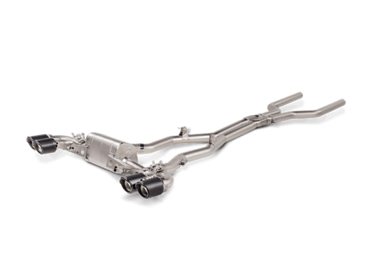 Akrapovic 2021 BMW M8/M8 Competition (F93) Evolution Line Cat Back (Titanium) w/Carbon Tips - Racecraft Industries