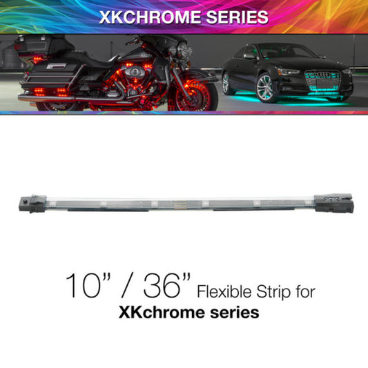 XK Glow 10in Multi Color Flexible Strip for XKchrome & 7 Color Series - Racecraft Industries
