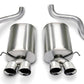 Corsa 2005-2007 Chevrolet Corvette C6 6.0L V8 Polished Sport Axle-Back Exhaust - Racecraft Industries