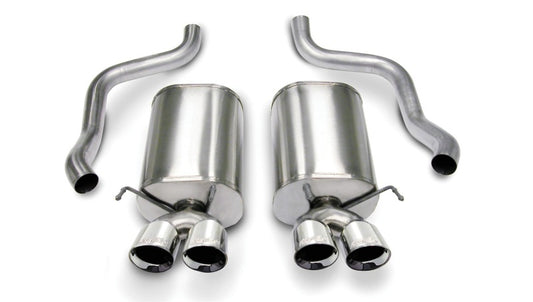Corsa 2005-2007 Chevrolet Corvette C6 6.0L V8 Polished Sport Axle-Back Exhaust - Racecraft Industries
