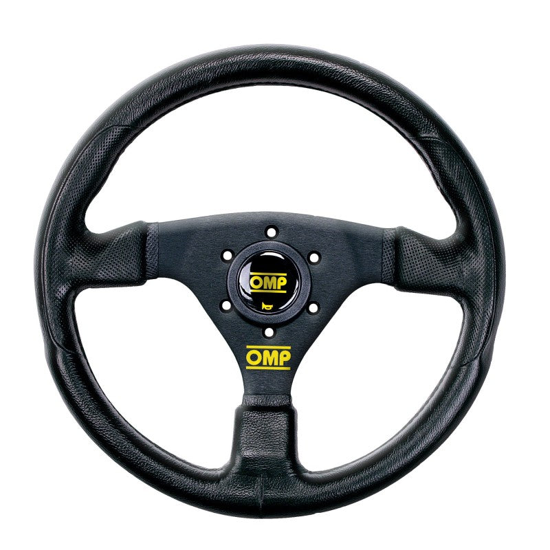OMP GP Racing Steering Wheel - Black/Black - Racecraft Industries