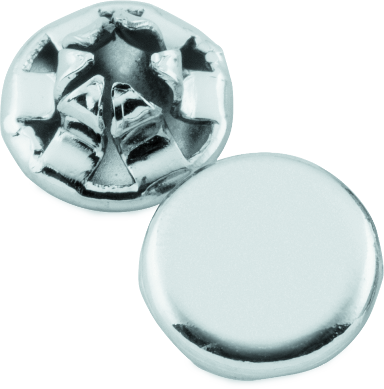 Kuryakyn Custom End Plugs Chrome For 1/4inch Allen Bolts (Set of 10) - Racecraft Industries