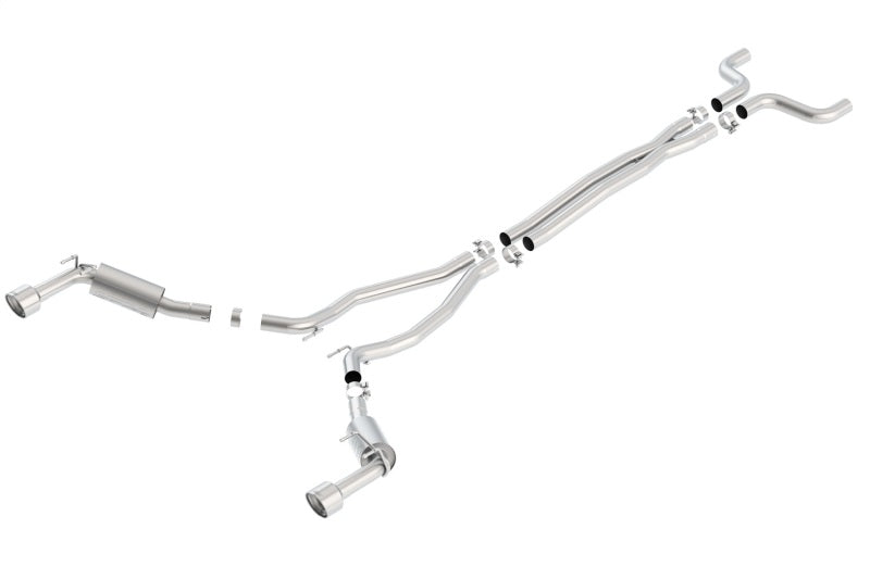 Borla 14-15 Chevy Camaro SS 6.2L V8 Single Split Rear Exit S-Type Catback Exhaust - Racecraft Industries