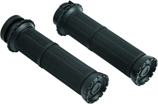 Kuryakyn Riot Grips Dual Cable Satin Black - Racecraft Industries