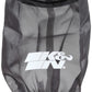 K&N Universal Round Tapered Filter Wrap - Black - 6in Base ID x 4.625in Top ID x 9in Height - Racecraft Industries