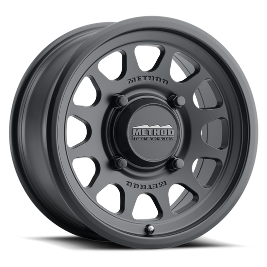 Method MR414 Bead Grip 15x10 / 6+4/25mm Offset / 5x4.5 / 76mm CB Matte Black Wheel - Racecraft Industries