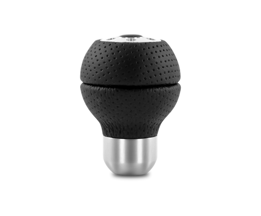 Momo Race Shift Knob - Black Airleather, Aluminum Insert - Racecraft Industries