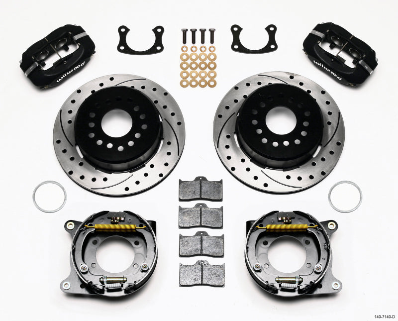 Wilwood Forged Dynalite P/S Park Brake Kit Drilled New Big Ford 2.50in Offset - Racecraft Industries