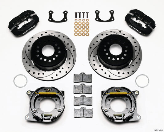 Wilwood Forged Dynalite P/S Park Brake Kit Drilled New Big Ford 2.50in Offset - Racecraft Industries