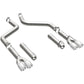 MagnaFlow Axle-Back, SS, 3in, Quad Split Rear 3.5 Tips 2015 Dodge Challenger incl SRT Hellcat - Racecraft Industries