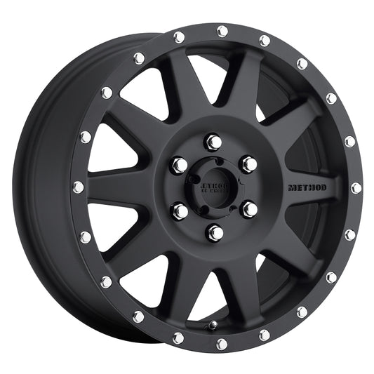 Method MR301 The Standard 17x7.5 +50mm Offset 6x130 84.1mm CB Matte Black Wheel - Racecraft Industries