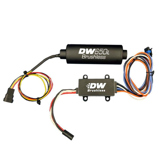 DeatschWerks DW650iL Series 650LPH In-Line External Fuel Pump w/ Single/Dual-Speed Controller - Racecraft Industries