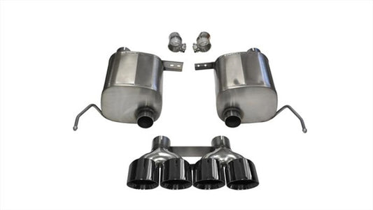 Corsa 14-19 Chevy Corvette C7 Coupe 6.2L V8 AT/MT 2.75in Valve-Back Dual Rear Exit Black Xtreme Exht - Racecraft Industries