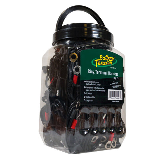 Battery Tender Ring Terminal Accessory Cable Jar of 25 - Racecraft Industries
