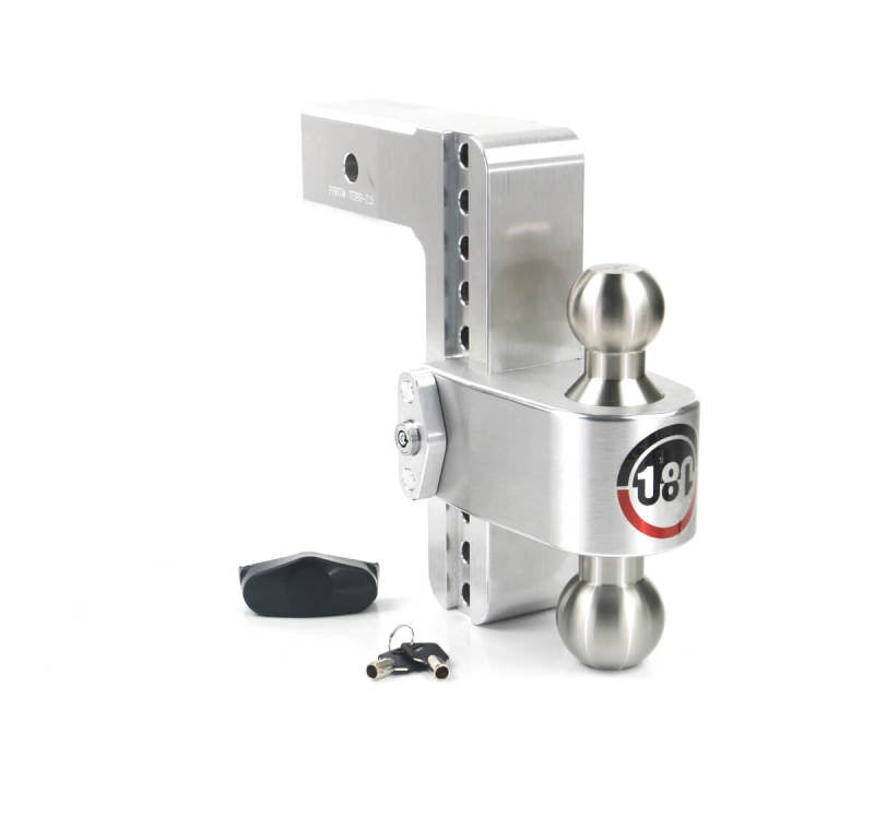 Weigh Safe 180 Hitch 8in Drop Hitch & 2.5in Shank (10K/18.5K GTWR) - Aluminum - Racecraft Industries