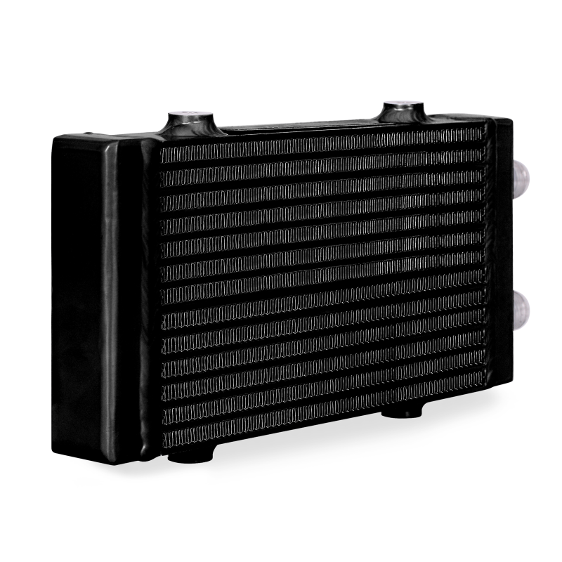 Mishimoto Universal Small Bar and Plate Dual Pass Black Oil Cooler - Racecraft Industries