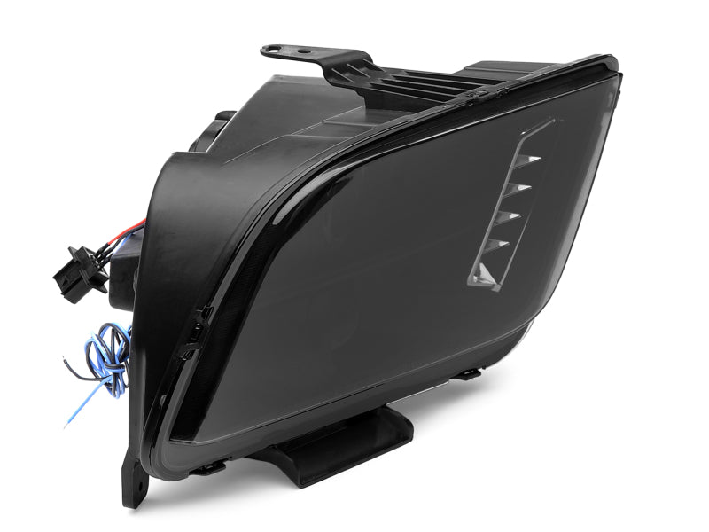 Raxiom 05-09 Ford Mustang w/ Halogen LED Halo Prjctr Headlights-Blk Hsng(Smoked Lens Exclude GT500) - Racecraft Industries