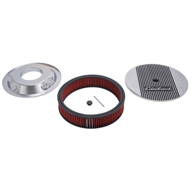 Edelbrock Air Cleaner Elite II 14In Diameter w/ 3In Element Polished - Racecraft Industries
