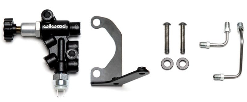 Wilwood Tandem Master Cylinder Mounting Bracket R/H Kit w/ Prop Valve - Racecraft Industries