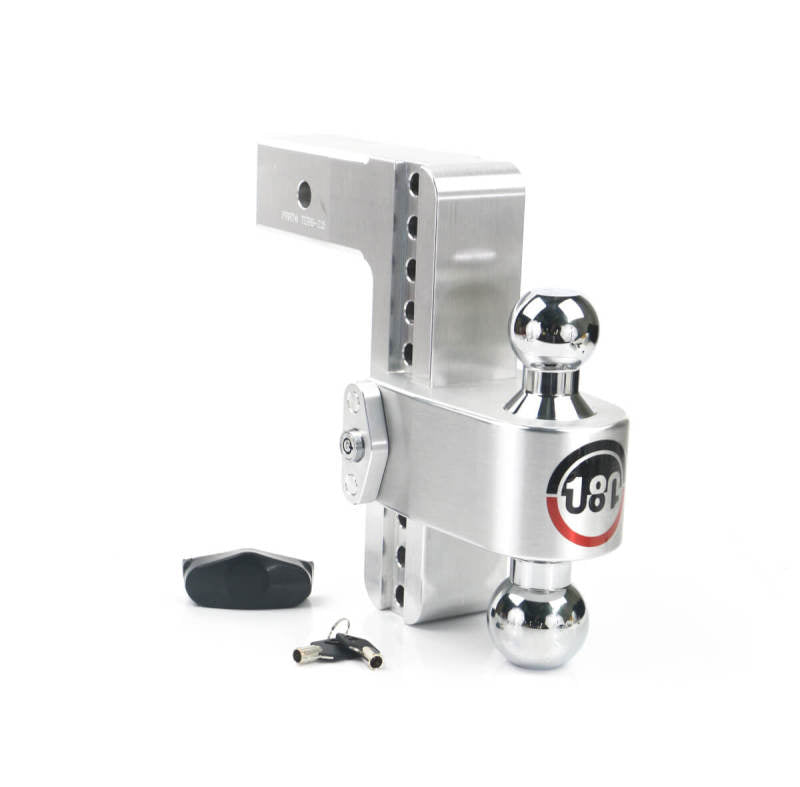 Weigh Safe 180 Hitch 8in Drop Hitch & 2.5in Shank (10K/18.5K GTWR) - Aluminum - Racecraft Industries